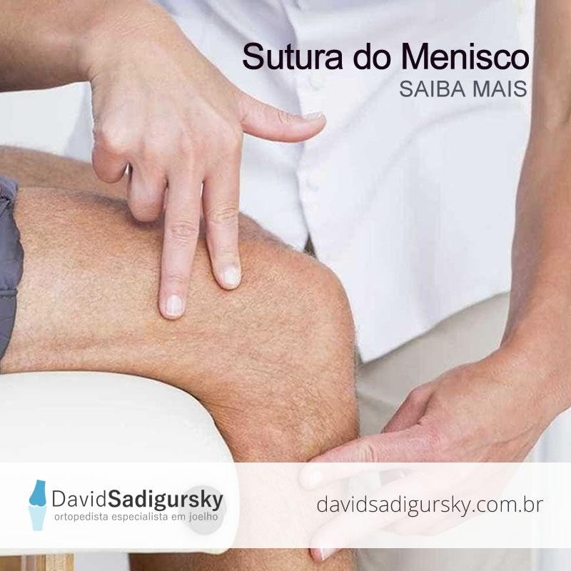 Sutura no Menisco