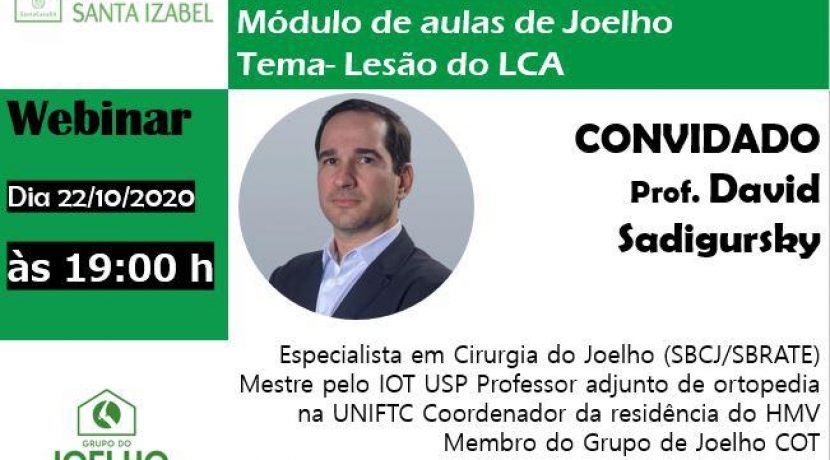 Webinar do Hospital Santa Izabel