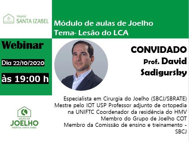 Webinar do Hospital Santa Izabel